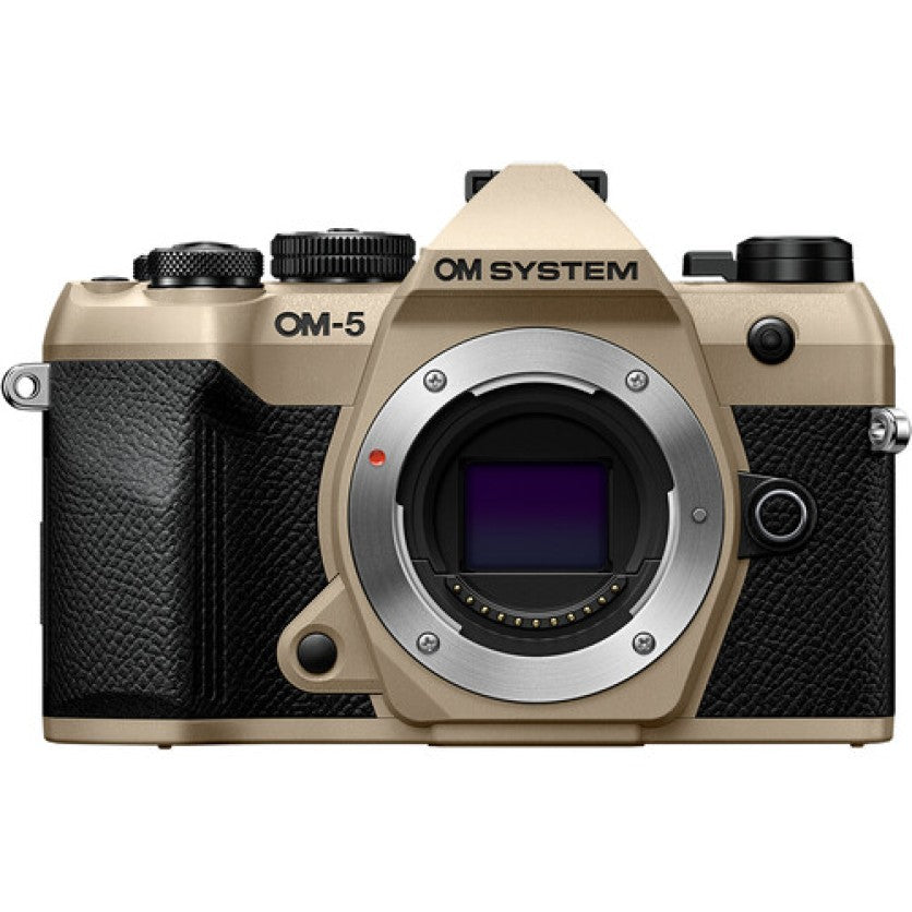 OM System OM-5 Mark II Mirrorless Camera with 12-45mm F/4 Pro Lens (Sand Beige)