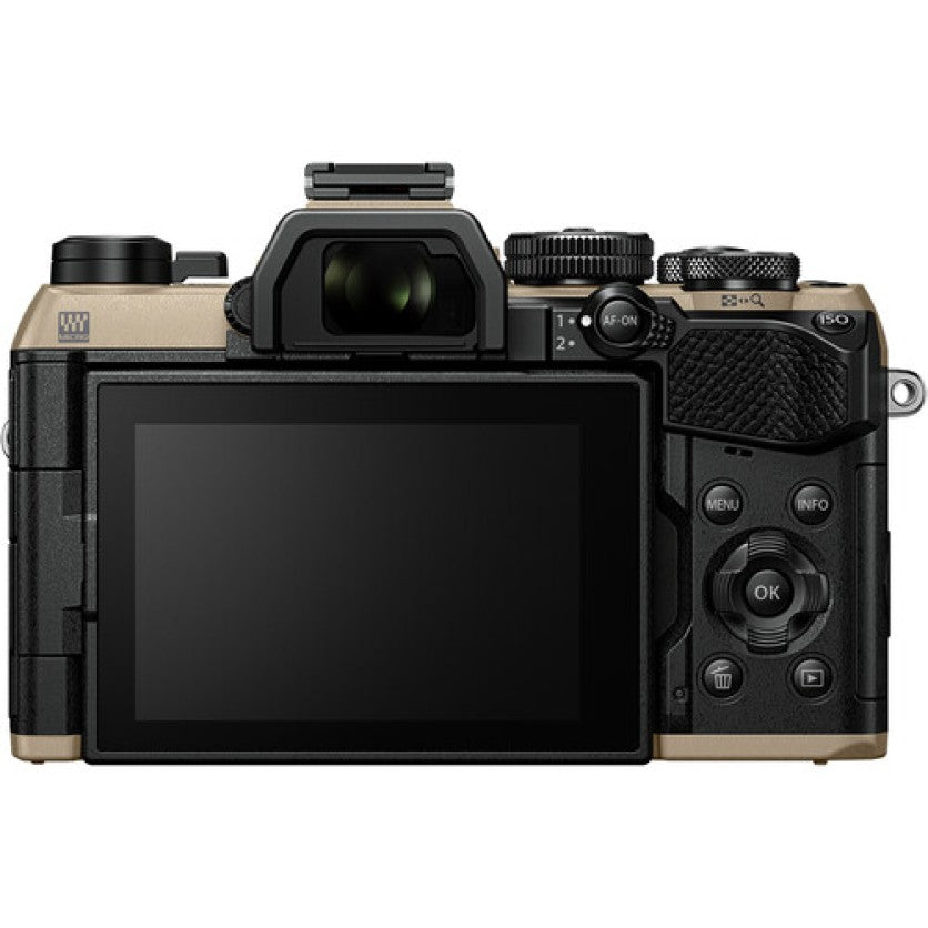 OM System OM-5 Mark II Mirrorless Camera with 12-45mm F/4 Pro Lens (Sand Beige)