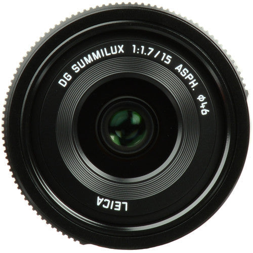 Panasonic LEICA DG SUMMILUX 15mm F1.7 ASPH Lens (Black)