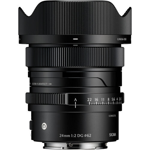 Sigma 24mm F2 DG Contemporary Lens (Black, Sony E)