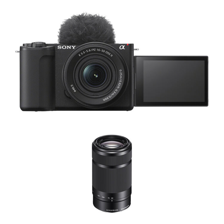 Shop Sony ZV-E10 II Mirrorless Camera with 16-50mm II and 55-210mm